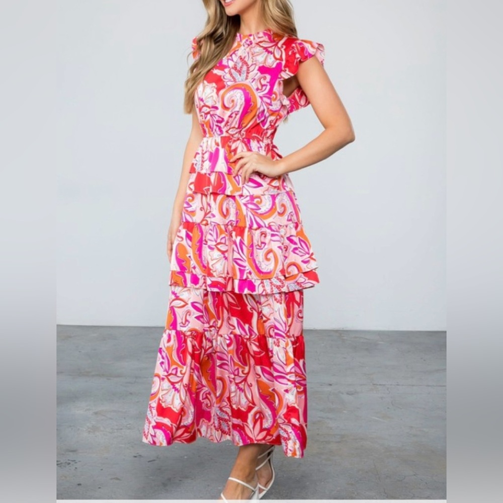 Thml multi tier dress size medium